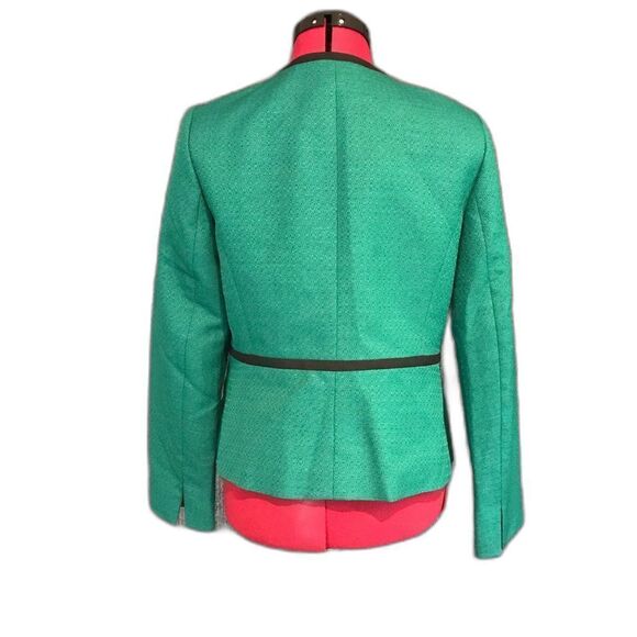 Black Label Evan Picone Blazer Women’s Size 6 Green & Black Open Front - Picture 4 of 7